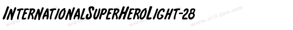 InternationalSuperHeroLight-285K字体转换