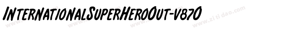 InternationalSuperHeroOut-v87O字体转换