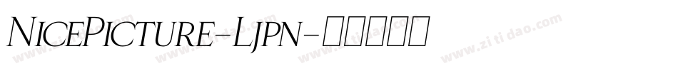 NicePicture-Ljpn字体转换