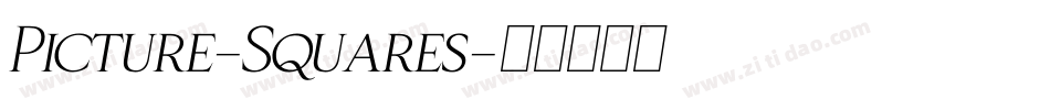 Picture-Squares字体转换