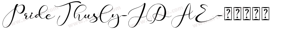 PrideThusly-JDAE字体转换