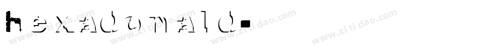 Hexadonald字体转换