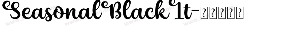 SeasonalBlackIt字体转换