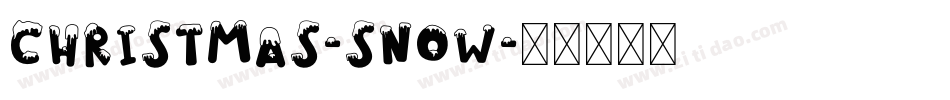 Christmas-Snow字体转换