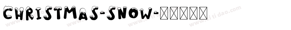 Christmas-Snow字体转换