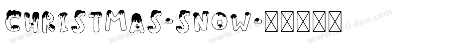 Christmas-Snow字体转换