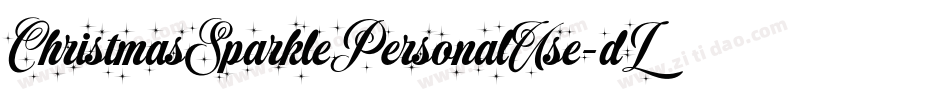 ChristmasSparklePersonalUse-dLal字体转换