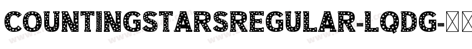 CountingStarsRegular-Lqdg字体转换