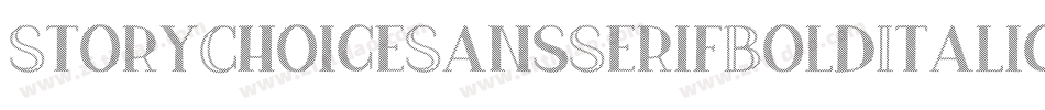 StoryChoiceSansSerifBoldItalic-YWnv字体转换