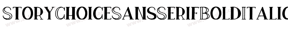 StoryChoiceSansSerifBoldItalic-YWnv字体转换