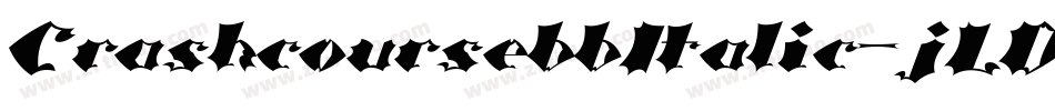 CrashcoursebbItalic-jLDR字体转换