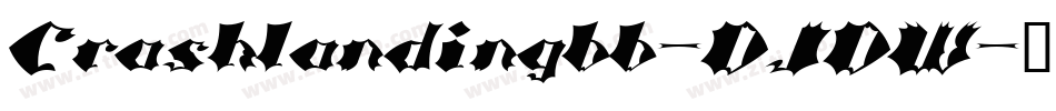 Crashlandingbb-DJDW字体转换