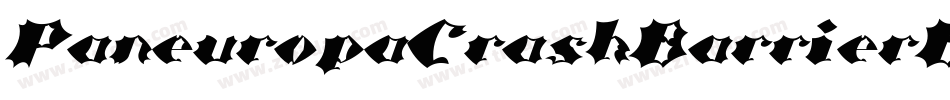 PaneuropaCrashBarrierBlack-OM6O字体转换