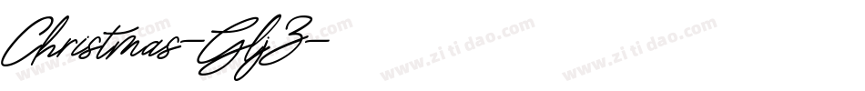 Christmas-GljZ字体转换