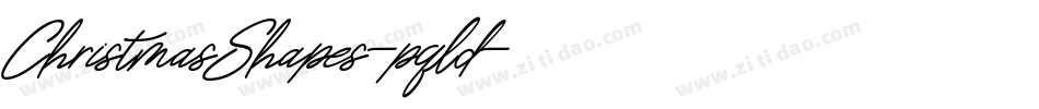 ChristmasShapes-pqld字体转换