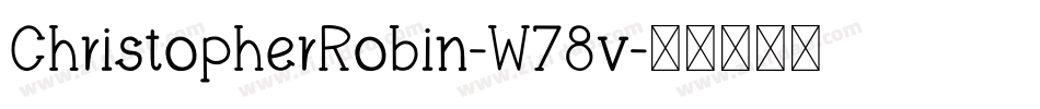 ChristopherRobin-W78v字体转换