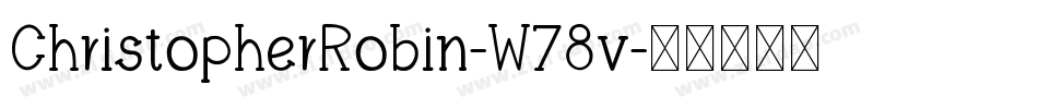 ChristopherRobin-W78v字体转换