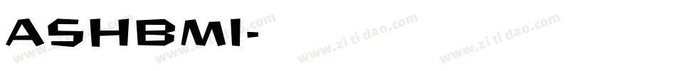 ASHBMI字体转换