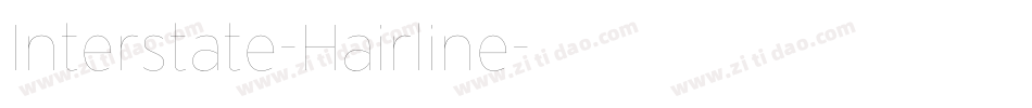 Interstate-Hairline字体转换