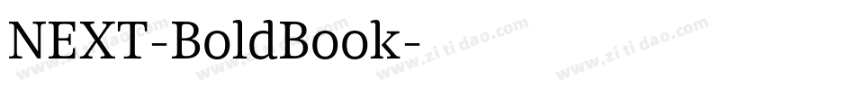 NEXT-BoldBook字体转换