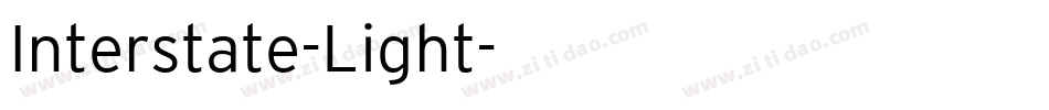 Interstate-Light字体转换