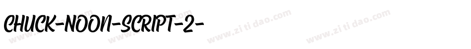 Chuck-Noon-Script-2字体转换