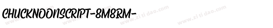 ChuckNoonScript-8M8RM字体转换