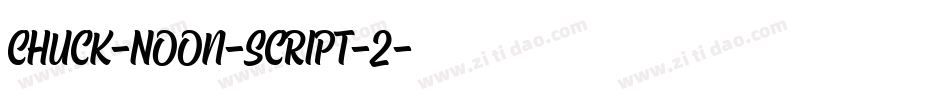 Chuck-Noon-Script-2字体转换