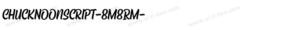 ChuckNoonScript-8M8RM字体转换