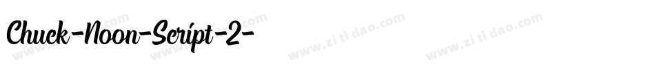Chuck-Noon-Script-2字体转换