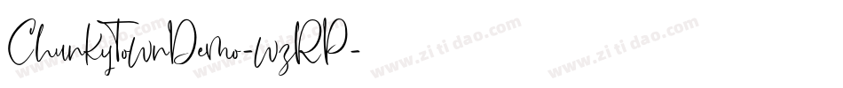 ChunkyTownDemo-wzRP字体转换