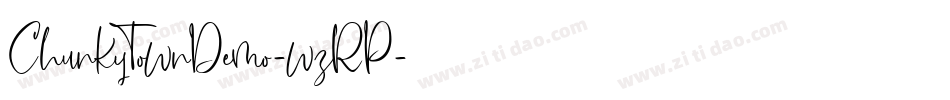 ChunkyTownDemo-wzRP字体转换