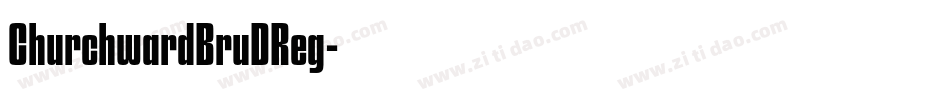 ChurchwardBruDReg字体转换