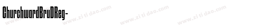 ChurchwardBruDReg字体转换
