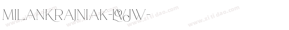MilanKrajniak-LVJW字体转换
