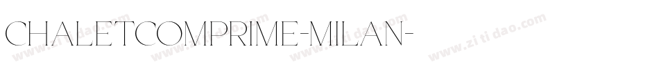 chaletcomprime-milan字体转换