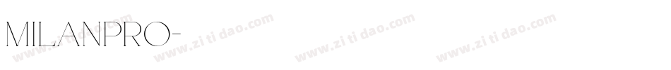 milanpro字体转换