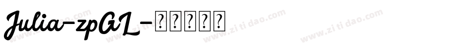 Julia-zpGL字体转换