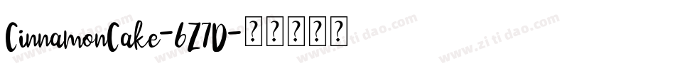 CinnamonCake-6Z7D字体转换