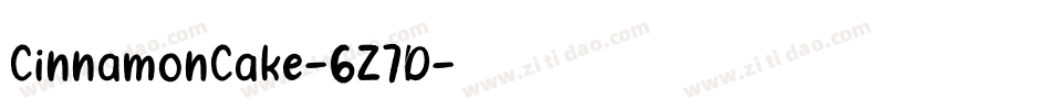 CinnamonCake-6Z7D字体转换