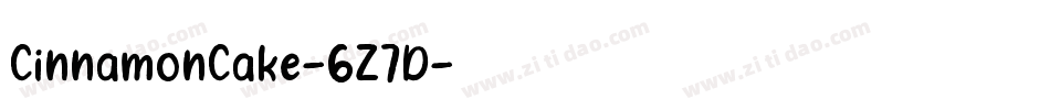 CinnamonCake-6Z7D字体转换