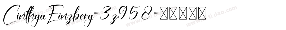 CinthyaEinzberg-3z958字体转换