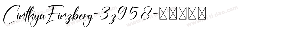 CinthyaEinzberg-3z958字体转换