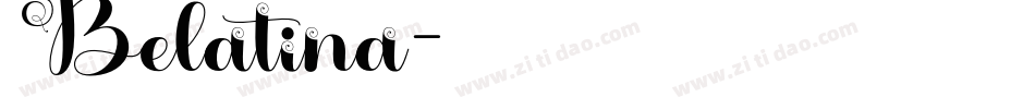 Belatina字体转换