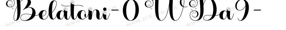 Belatoni-0WDa9字体转换