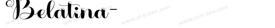 Belatina字体转换