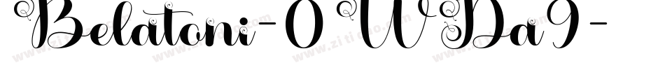 Belatoni-0WDa9字体转换
