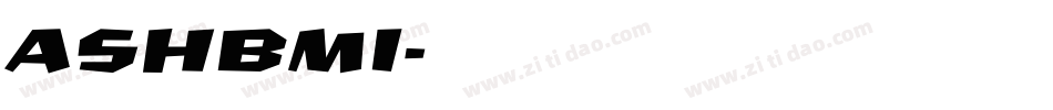 ASHBMI字体转换