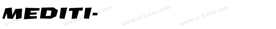 MEDITI字体转换
