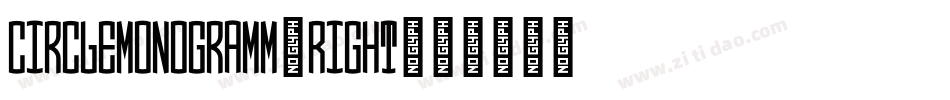 CircleMonogramm-Right字体转换